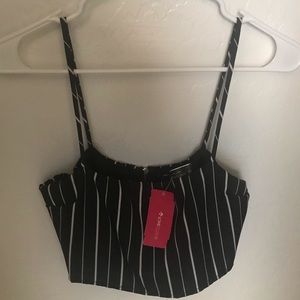 Love Culture Black and White Striped Top